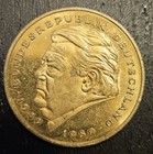 Federal Republic Of Germany 2 Dm 1990 D Franz Josef Strauss Gold-plated