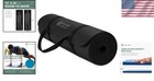 Gaiam Thick Yoga Mat  Exercise   Fitness Mat With Easy-cinch Carrying Strap