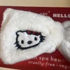 New The Creme Shop X Hello Kitty Plush Spa Headband Signature Bow White Red Dot
