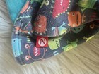 Toddler 2t Reversible Sweater Hoodie Blue Cartoon Alien Monster Dinosaur Zip