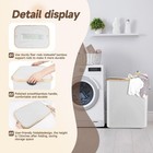 Foldable 140l Double Laundry Hamper With Lid  Extra Large Bamboo Laundry Basket