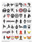 Huge New Super Hero Collection Machine Embroidery Designs Pes 4x4 Usb