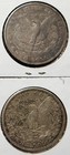 Lot Of 4 Circulated U s  Morgan Silver Dollars Classic  900 Fine Silver Coins 