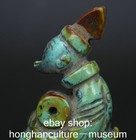 3 6  Old Chinese Natural Turquoise Stone Carving Scholar People Statue