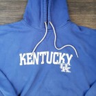 Ncaa Brand Kentucky Wildcats Men s Hooded Sweatshirt Sz L xl  Blue