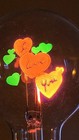 I Love You Light Bulb Vintage Aerolux Rare Heart Design Pink Green Neon Glow Nib