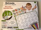 Smart Play Recreate-large Reusable Animal Alphabet Coloring Mat-with 12 Markers