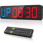 Gym Timer 15 large Led Display Wall Clock   Gym Interval Workout   Blue   Red