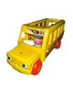 Vintage Fisher Price 1965 Play Family School Bus With 6 Little People  192