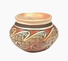 Hopi Pot Pottery By Leah Nampeyo   Late 20th Century  Size 2  H X 2 75  D