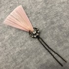 Antique Pink Spun Glass Rhinestone Hair Pin Ornament Jewelry Hairpin Very Rare
