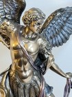 Veronese Design 14 1 2  Archangel Saint Michael Resin Statue Cast Bronze Finish