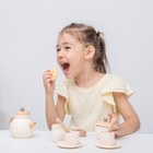 Wooden Tea Set For Kids  Playset With Teapot  Cups  And Accessories