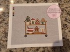 Christmas Baking Bar Cart Gingerbread Needlepoint Canvas 18 Mesh 5 2x4 7