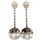 Set Of 2 Collectible Spoons 1983 Independence Iowa Jefferson High School Old Hs