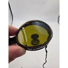 Vintage Military Style Goggles Dark Green Lens Metal Tin Case Black Ribbon Ties
