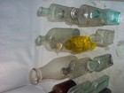 Lot Of 17 Assorted Mostly Embossed Antique Bottles