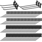 100 Pack Slatwall Hooks  Panel Display Hooks  Black Slatwall Accessories  Hea   