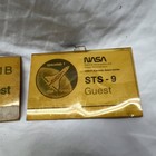 Vintage Nasa Spacelab 1 Sts-9 Badge   Guest Pass 1983 Space Shuttle Mission