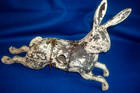 Vtg Christpher Blake Rabbit Birdhouse Folkart Dept 56 Resin Faux Wood W hanger