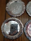 Silver Plated Ep On Steel Coasters Vtg Set Of 6 Made In England