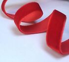 10 Yards Vintage Red Velvet Ribbon 3 8 Inch Wide For Wedding Christmas Party    