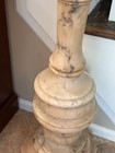 Solid Marble Pedestal Display Plant Stand 44   h Top 12   sq Heavy 4 Pieces Antique