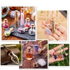 10pcs Colored Tiny Glass Jars Mini Glass Bottles With Cork Stoppers Mini Square