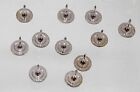 25 Nickel Steel Tie Tacks Lapel Scatter Pin Findings 9 5mm Pad Tacs   25 Backs