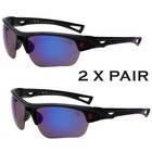 2pair New Polarized Men Anti Glare Fishing Cycling Driving Sport Sunglasses
