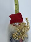 Vintage Gnome Elf  House Goblin Klintas Hemslojd Carved Wood Santa Sweden