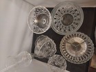 Lot Of 6 Antique vintage Crystal Cut Glass 