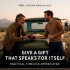 Tactical Survival Knife With Sheath     6 5  Fixed Full Tang Blade  Serrated Ed   