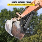 18  Backhoe Thumb 1 2  Steel Plate Excavator Universal Claw For Tractor