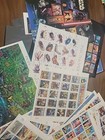 Mixed Lot Of Vintage Stamps Over  125 Face Value Of Unhinged hinged Collectible 