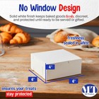 Mt Products White Cake Box - 6  X 6  X 4  Bakery Boxes No-window - Pack Of 250