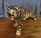 Large Beautiful Vintage Japan  Ceramic Tiger Figurine 14    L X 7 75    Tall X 5    W