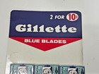 Rare Vtg Gillette Razor Blade Store Counter Display Full Twenty Four Packs