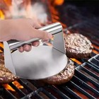 Stainless Steel Burger Press 5 51 Inch Round Burger Smasher Heavy-duty Smash