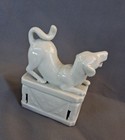 Antique Chinese Porcelain Dog Qing Dynasty 19th Century