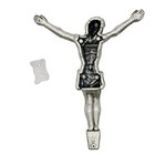 Silver-tone Metal Corpus And Inri Sign   Make A Custom Crucifix   Diy Catholic 
