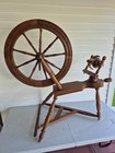 Nice Vintage Wooden Spinning Wheel crafting yarn Making