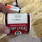 Lot Of 4 Aunt Lydia s Heavy Rug Yarn Vintage 70 Yards  cream  Tan beige