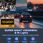 1080p Hd 4 Channel Dash Cam Video Recorder G-sensor Car Front rear inside Camera