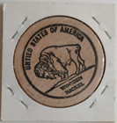 Wooden Nickel 1922-1972 Hawthorne  California Golden Anniversary - Buffalo