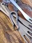 Mini Titanium Fruit cheese olive Fork Set With Titanium Carabiner 