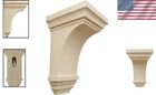 Mini Rubberwood Corbel 3 5 w X 3 75 d X 6 h - Ideal For Shelving   Mantels