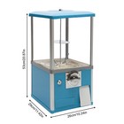 25-cent Gumball Machine 20  H Vending Coin Bank Vintage Gumballs Dispenser Blue 