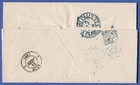 India 1870 Cover From Calcutta Via Egypt To France With Blue Gb 1f 66c Marking