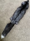 Ranch Silver Fox Pelt Fur Tanned Rustic Log Cabin Decor Cozy Parka Trim Ruff Hat